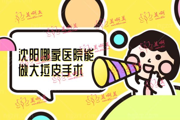 沈阳哪家医院能做大拉皮手术 沈阳哪家医院能做大拉皮手术