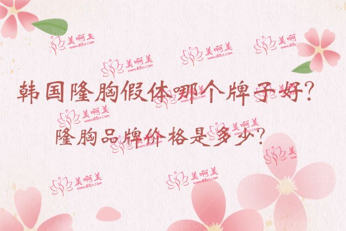 韩国隆胸假体哪个牌子好
